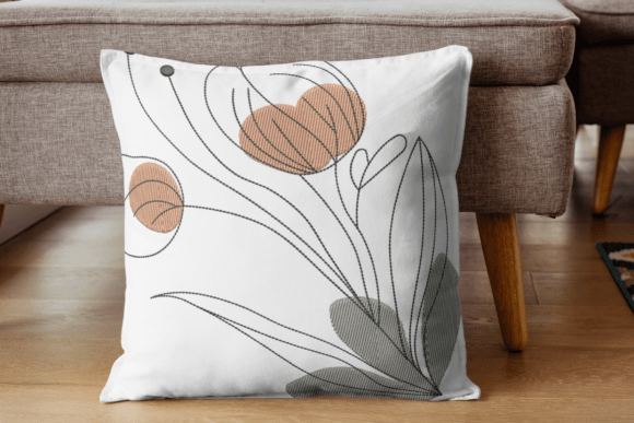 Abstract Petals Embroidery Design